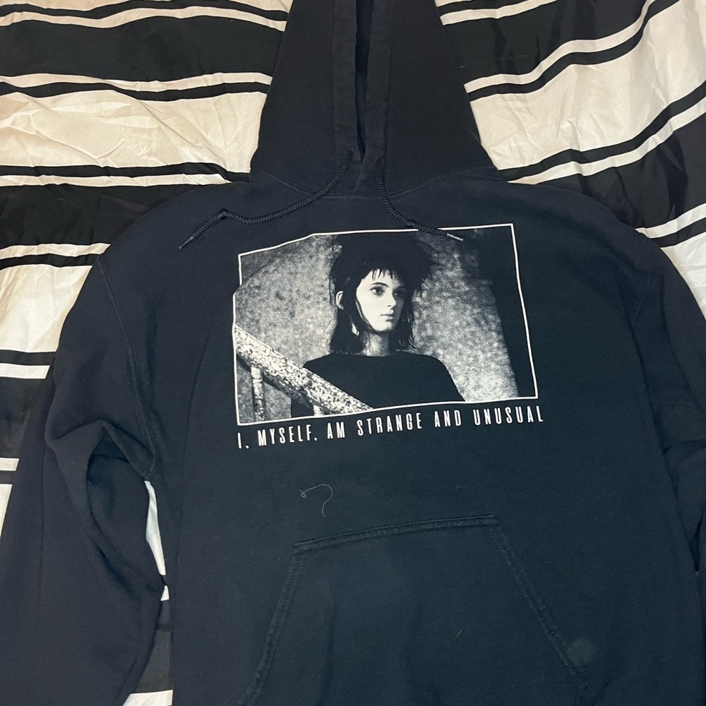 Beetlejuice hoodie featuring Lydia Deetz